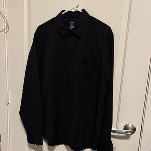 Apt. 9 Black Casual Button Down Shirt. NWOT